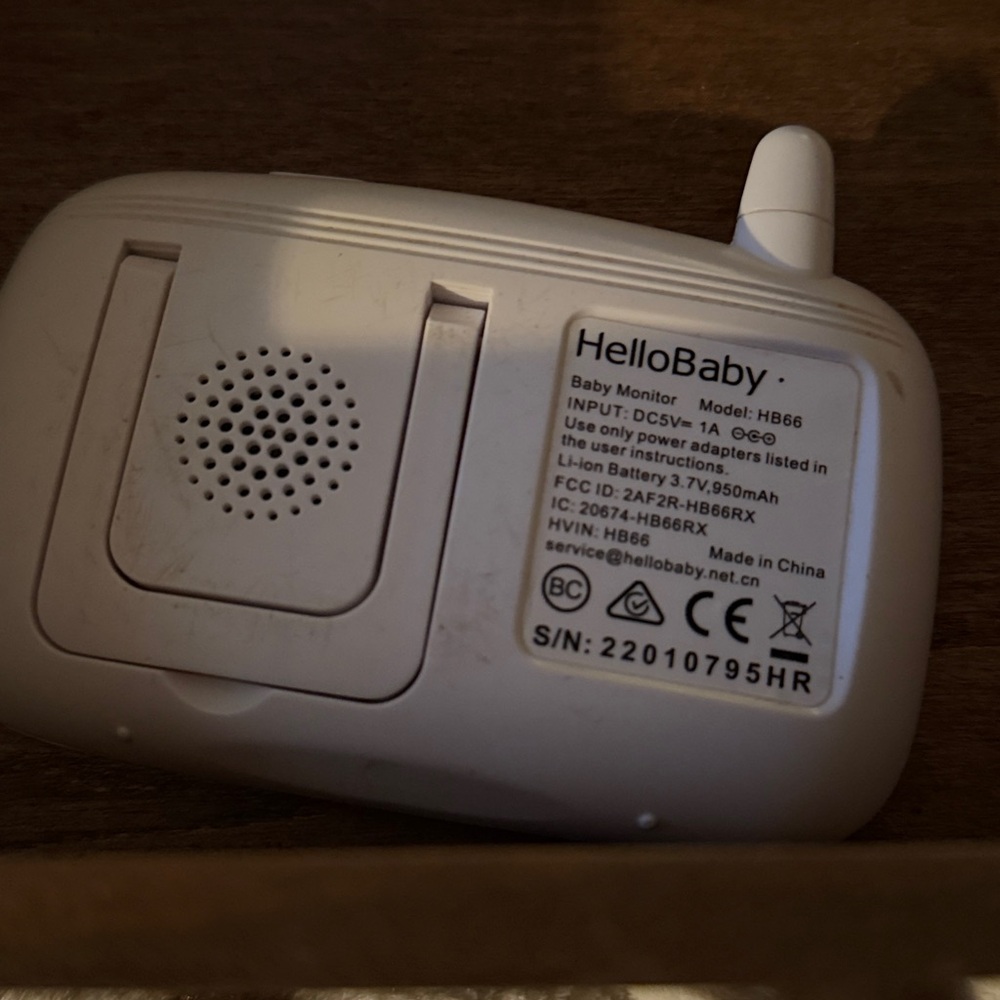 HelloBaby Baby Monitor Model HB66 - Picture 3 of 5